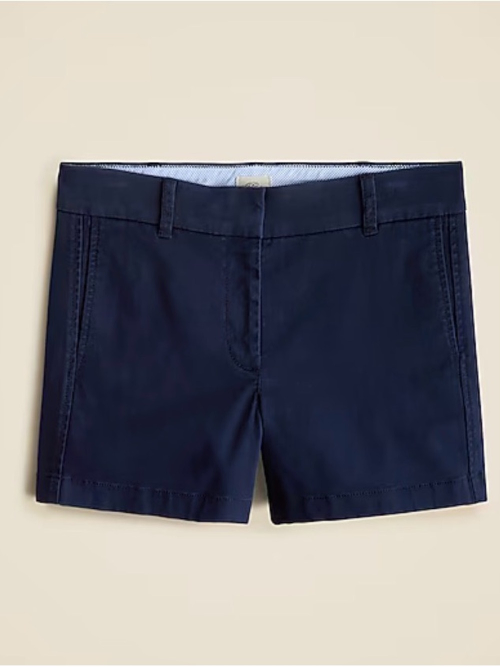 Women's Sz 10 JCrew Classic Navy Stretch Chino Shorts